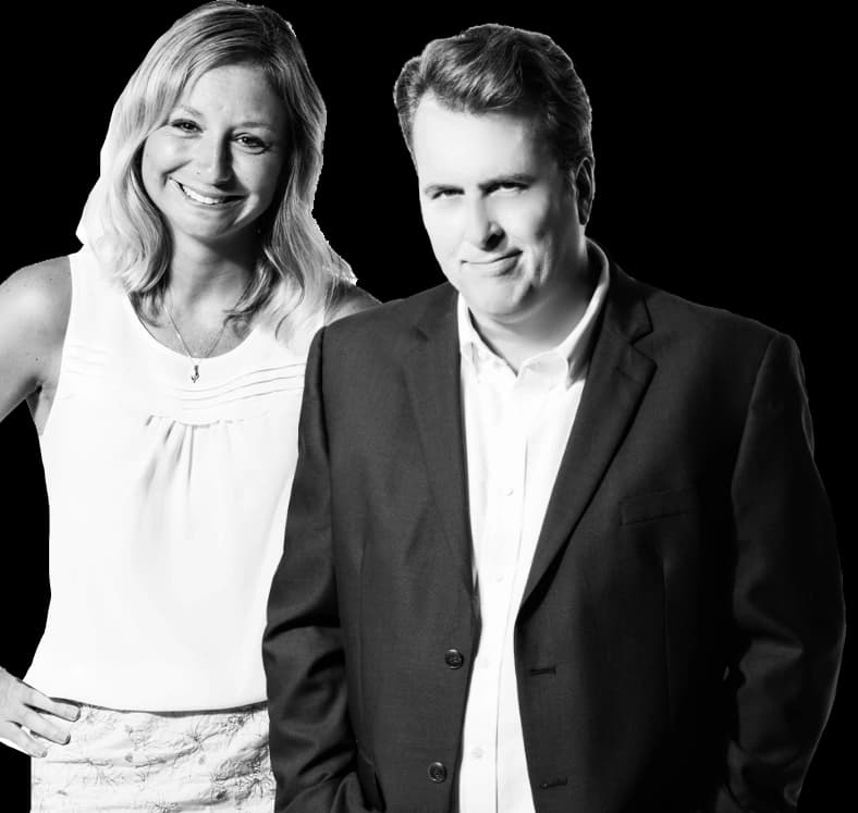 2 people smiling